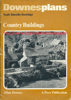 Downes, Allan. 'Country Buildings: Downesplans: Scale Lineside Drawings', published in 1977 in Great Britain in paperback (staple binding), 29pp, ISBN 0900586478. Condition: Good, with some light wear to the cover edges and corners. Overall good condition, with plenty of life left in it. Price: £6.00, not including post and packing
