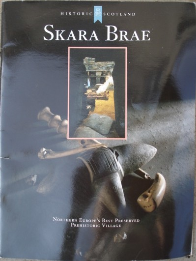 Clarke, David. 'Skara Brae: Northern Europe's Best Preserved Prehistoric Village', published in 1996 by Historic Scotland, pbk, staple binding, ISBN 0748001905. Condition: very good, although a little bent from being stored under other books. Price: £4.25, not including p&p, which is Amazon's standard charge (currently £2.75 for UK buyers, more for overseas customers)