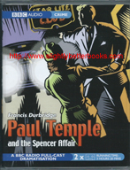 Durbridge, Francis. "Paul Temple and the Spencer Affair", published in 2004 by BBC Audiobooks, in cassette format, 3 hrs 20 minutes running time. Condition: checked and fully working. Probably only used once. Price: £1.99, not including post and packing, which is Amazon's standard charge (currently £2.80 for UK buyers and more for overseas customers)