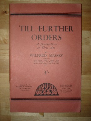 Massey, Wilfrid. 'Till Further Orders', an undated paperback publication, 72pp. Sorry, sold out, but click image to access prebuilt search for this title on Amazon UK
