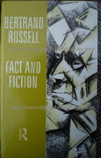 Russell, Bertrand. 'Fact and Fiction', with a new introduction by John G. Slater, published in 1994 in Great Britain by Routledge in paperback, 282pp, ISBN 0415114616. Condition: very good, clean & tidy copy. Sorry, sold out, but click image to access prebuilt search for this title on Amazon