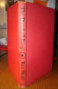 Stout, Rex. The Doorbell Rang. Red cloth hardcover true 1st Edition (no dustjacket) published in 1965 by The Viking Press, NY. 186pp. Price £5.25 (not including postage, which for UK buyers is Amazon's standard £2.75 charge-more for overseas buyers)