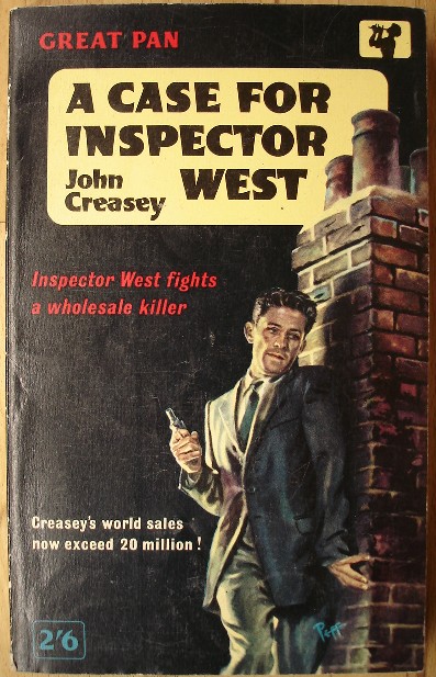 Creasey, John. 'A Case for Inspector West', published in 1960 in paperback by Pan Books, 192pp. Price: £3.25, not including p&p, which is Amazon's standard charge (currently £2.75 for UK customers, more for overseas buyers)