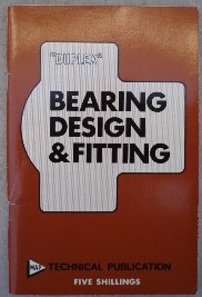 Bradley, Ian; and Hallows, Norman [known as "Duplex". 'Bearing Design & Fitting' published by Model Aeronautical Press, undated paperback copy, staple binding, 72pp. Copy in very good condition, well looked-after & clean. Price:£15.00, not including p&p, which is Amazon's standard charge (currently £2.75 for UK buyers, more for overseas customers)