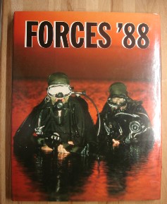 Lindo, Lloyd. 'Forces '88'. Hardcover book, Marshall Cavendish, 1987, 144 pages about the armed forces in 1988, particularly looking at terrorist weaponry at that time, and the US Sixth Fleet amongst other topics. Price £8.25, not including p&p, which is Amazon's standard charge, currently £2.75 for UK customers, more for overseas buyers)
