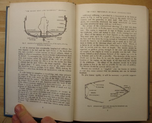 Sample Page from the chapter 'The First Principles of Boat Construction', pages 8 and 9.