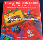 Turvey, Helena. "Thomas The Tank Engine Cross Stitch. 20 Designs based on the Railway Series by the Rev. W. Awdry", published in 1995 by Hamlyn Books in Great Britain in hardback, 112pp, ISBN 0600588564. Condition: ex-library with all the normal library markings and a plastic cover protecting the exterior. Price: £4.75, not including p&p, which is Amazon's standard charge (currently £2.80 for UK buyers, more for overseas customers)