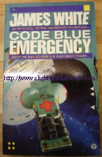 White, James. 'Code Blue-Emergency', published by Orbit in 1989, pbk. Price: £9.25, not including p&p, which is Amazon's standard charge (currently £2.75 for UK buyers and more for overseas customers)